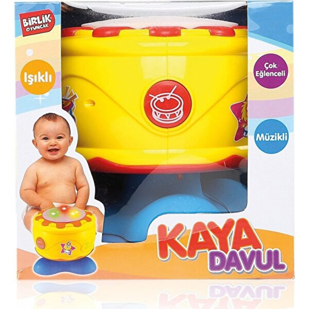 Birlik Toys URT009-01 Kaya Işıklı Müzikli Davul - Sarı Eğitici Oyuncak Fiyatı