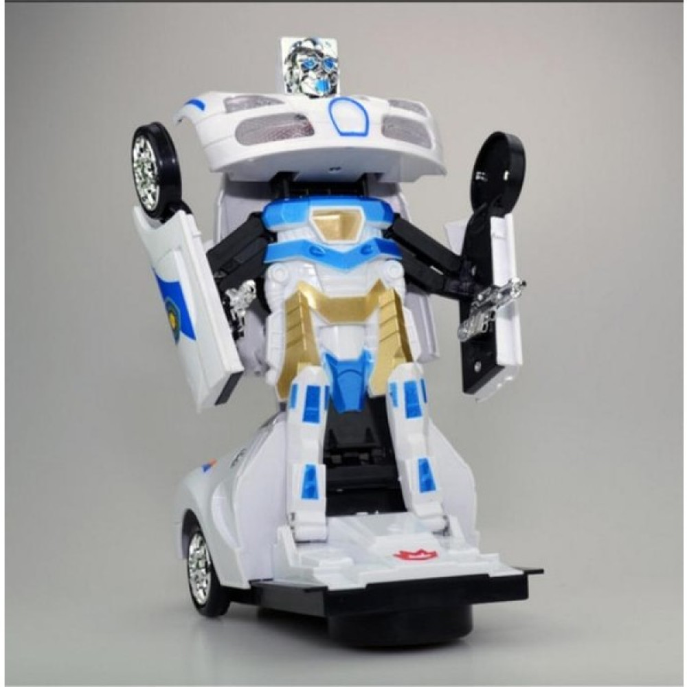 Birlik Transformers Robota Dönüşen Işıklı Sesli ve Sensörlü Polis Arabası - Beyaz Oyuncak Araç Fiyatı