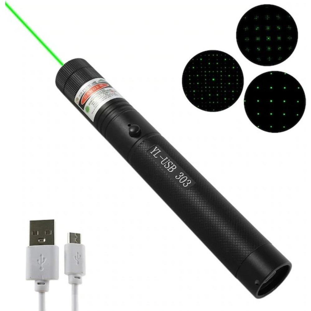 Birpa Şarjlı Uzun Menzilli Metal Kasa Yeşil Lazer Pointer YL-USB303 Kamp Malzemeleri Fiyatı