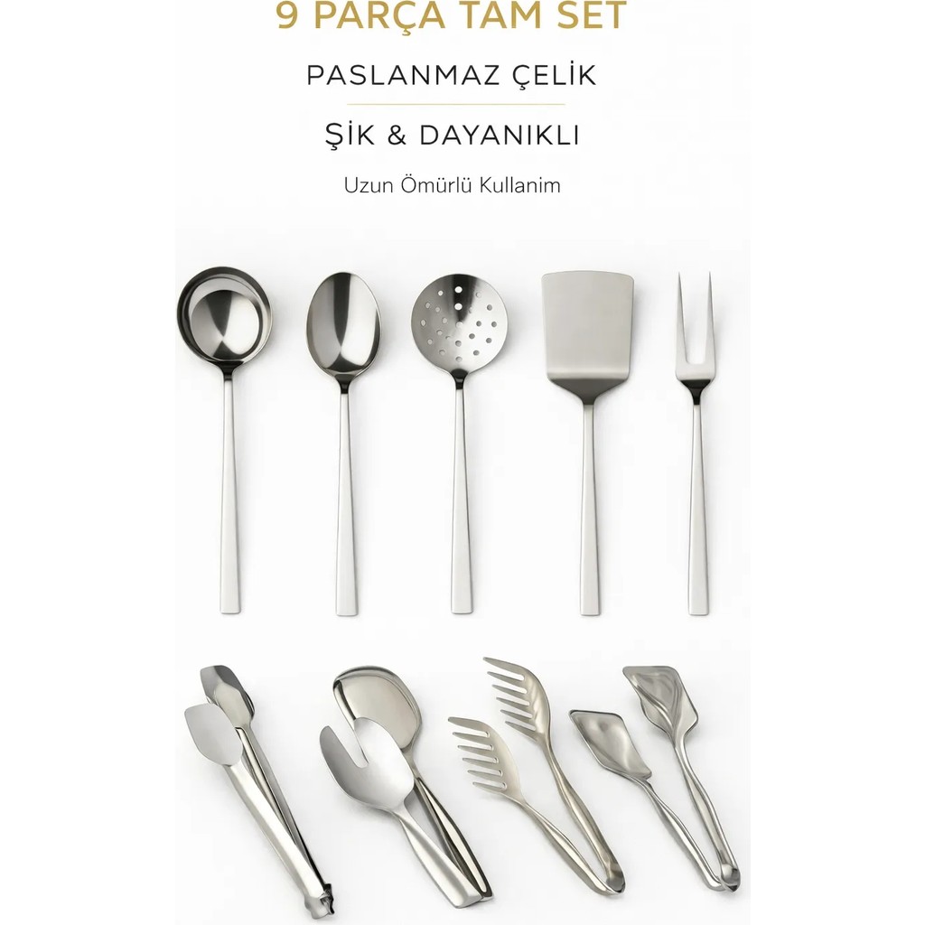 Birpa "zarafetle Sunum" Paslanmaz Çelik Servis Seti (9 Parça) - - Diğer Fiyatı