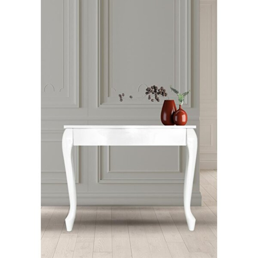 Birrart Brindisi White 2 Ayak Beyaz Antre Hol Mdf Dresuar Dresuar / Makyaj Masası Fiyatı