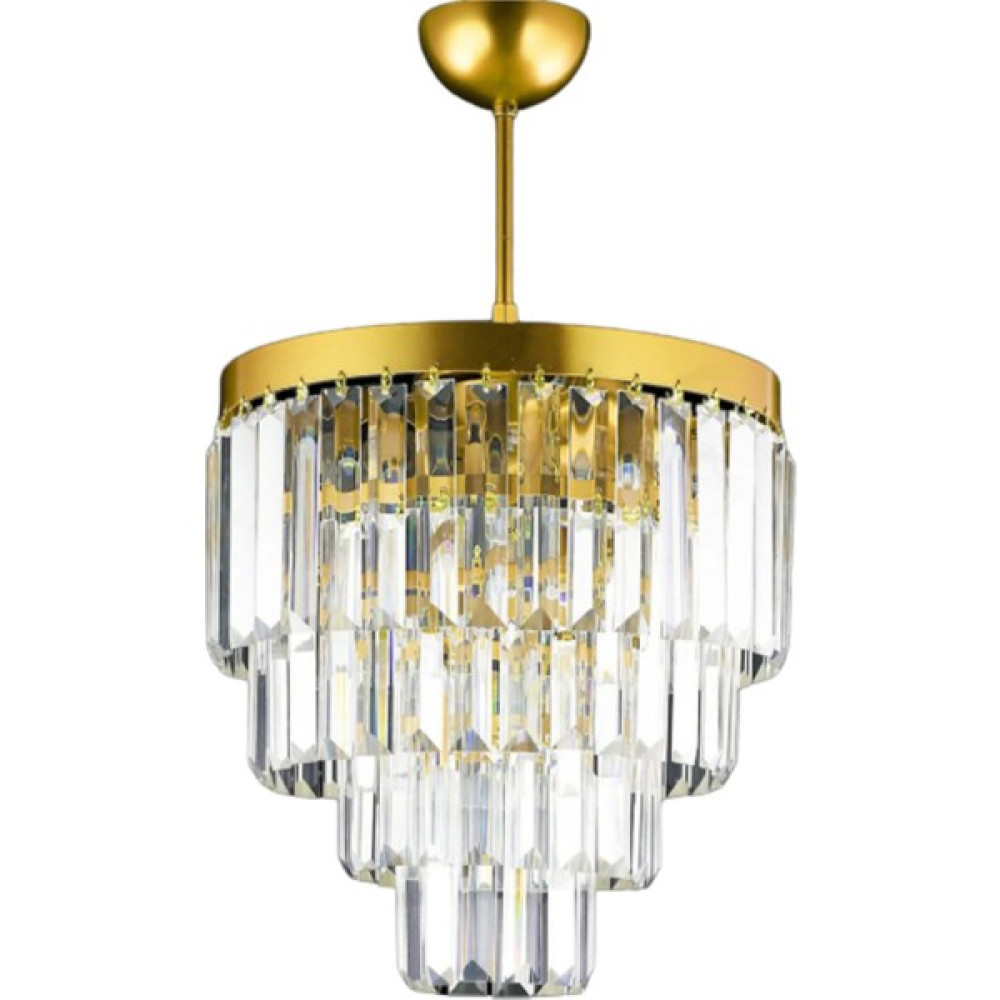 Birsen Aydınlatma Nilsa Gold 30X30 Cm'lik Kristal Taşlı Lüks Avize - Yatak Odası - Salon - Mutfak - Hol - 1'li Avize Fiyatı