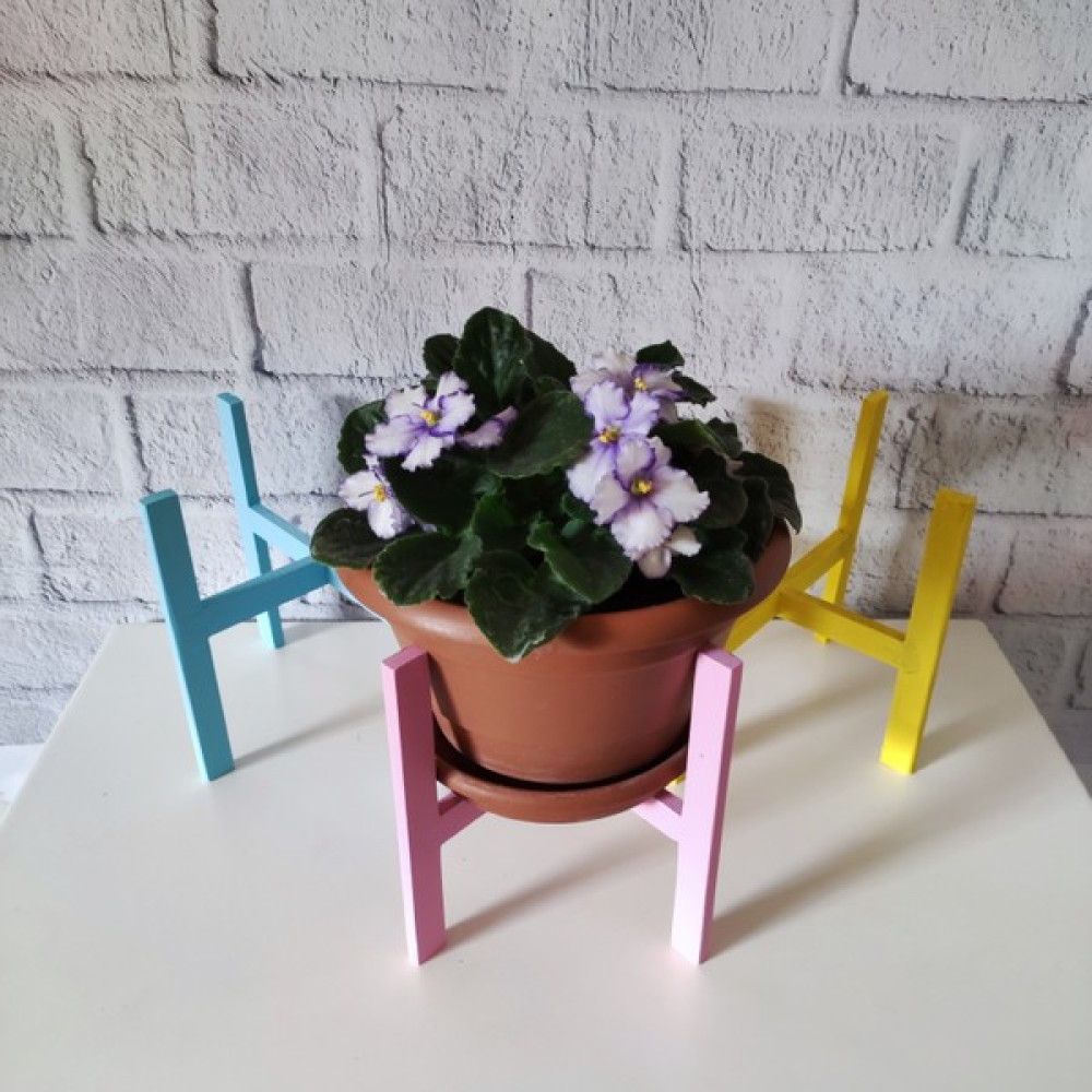 Birsev Dekoratif Saksı Altlığı 14 x 14 cm Handmade Şık Kullanışlı Yapboz Şeklinde 3 Adet - Renkli Saksı ve Aksesuarları Fiyatı