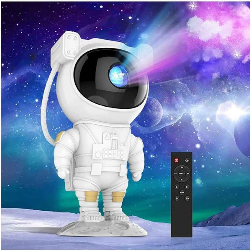 Birtech Astronot Tasarım Galaxy Yıldız Plazma Gökyüzü Gece Lambası Kumandalı Projektör - Beyaz Gece Lambası Fiyatı