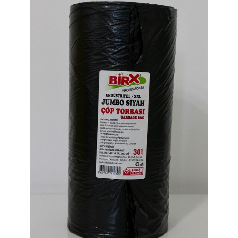 Birx - 30'lu Jumbo Boy Büyük Çöp Poşeti Çöp Poşetleri Fiyatı