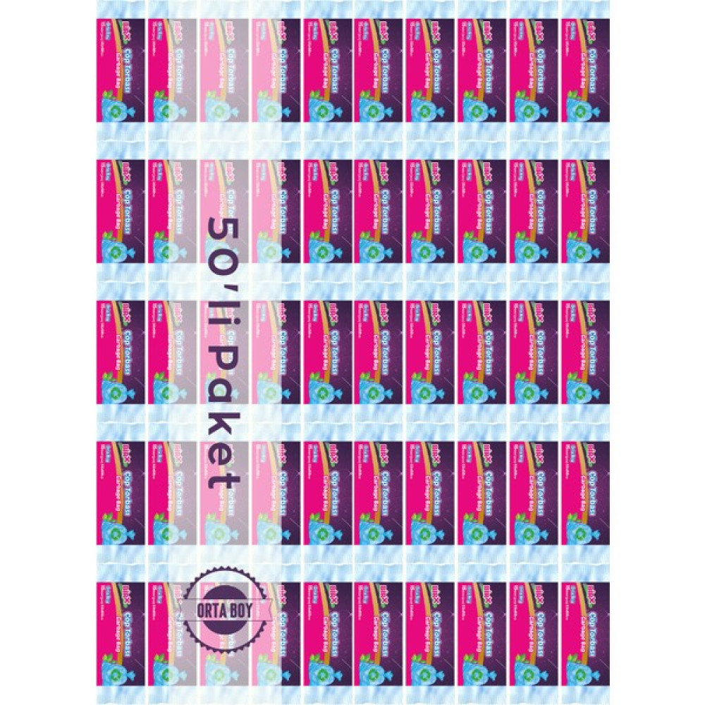 Birx Orta Boy Çöp Poşeti 55X60 50'li Rulo 750 Adet - 55 x 60 cm Çöp Poşetleri Fiyatı