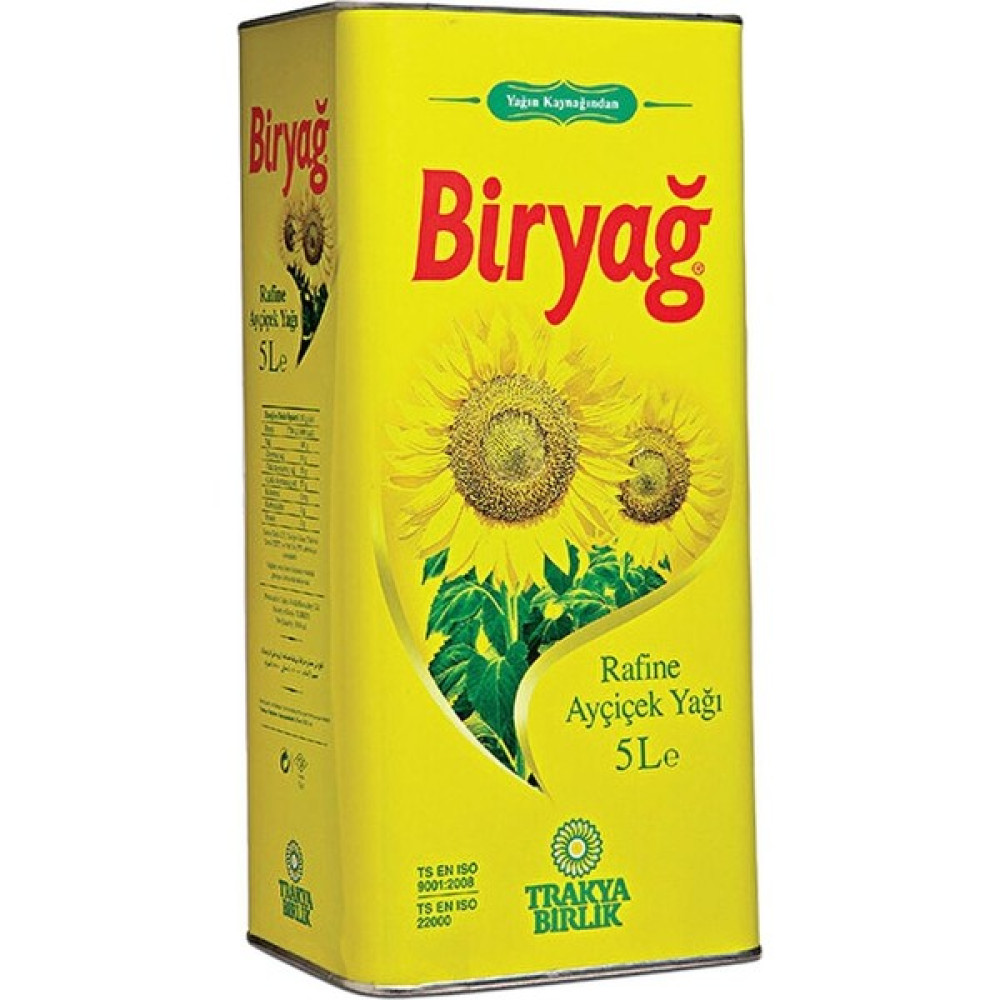 Biryağ Ayçiçek Yağı Teneke 5 lt x 6 Adet Diğer Fiyatı