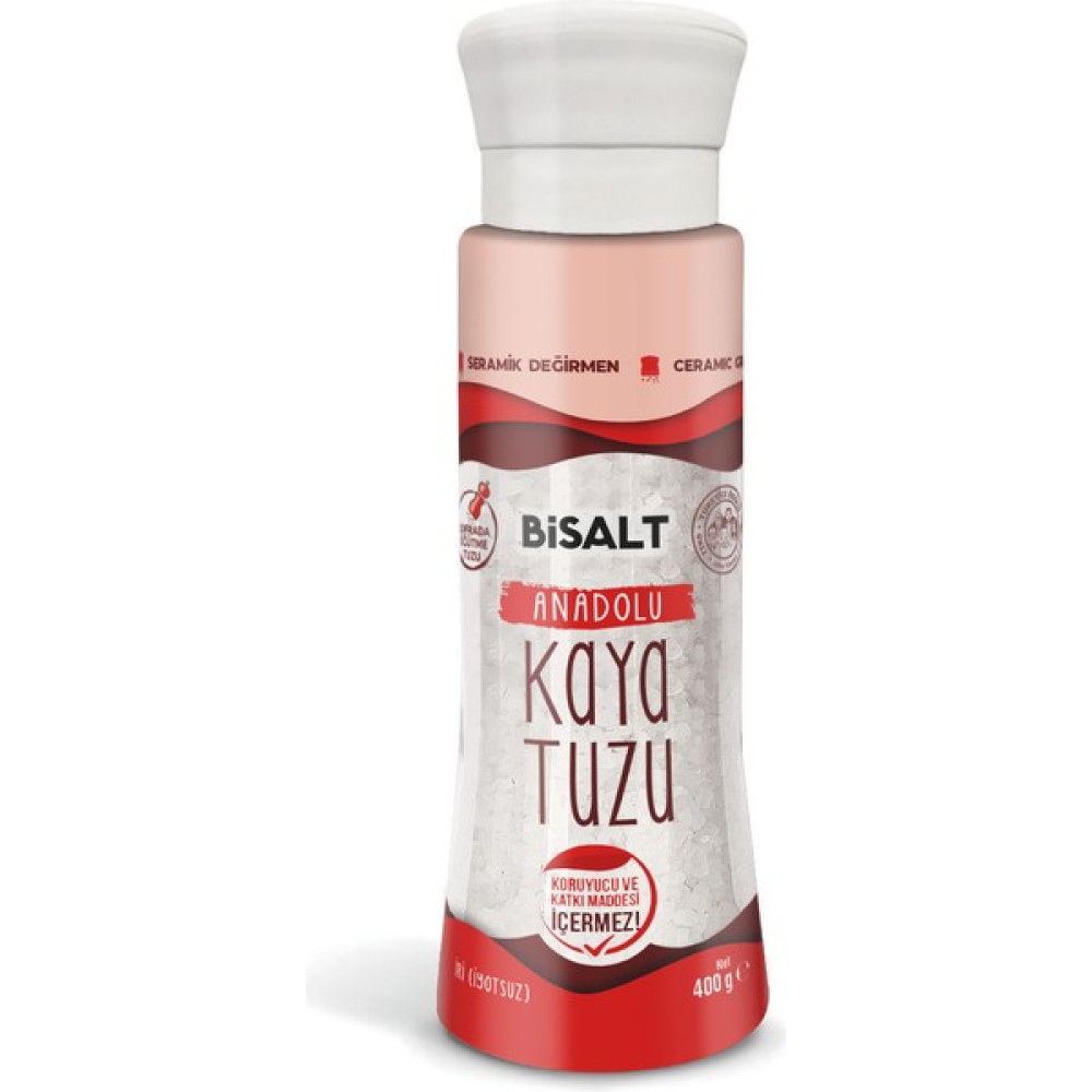 Bisalt Anadolu Kaya Tuzu Değirmen 400 g - 400 gr Diğer Fiyatı