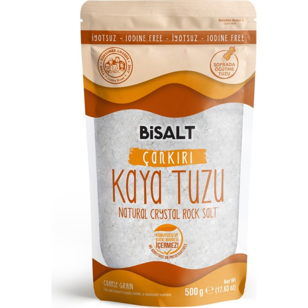 BiSALT Çankırı Kaya Tuzu Sofrada Öğütme 500 g - 500 gr Diğer Fiyatı