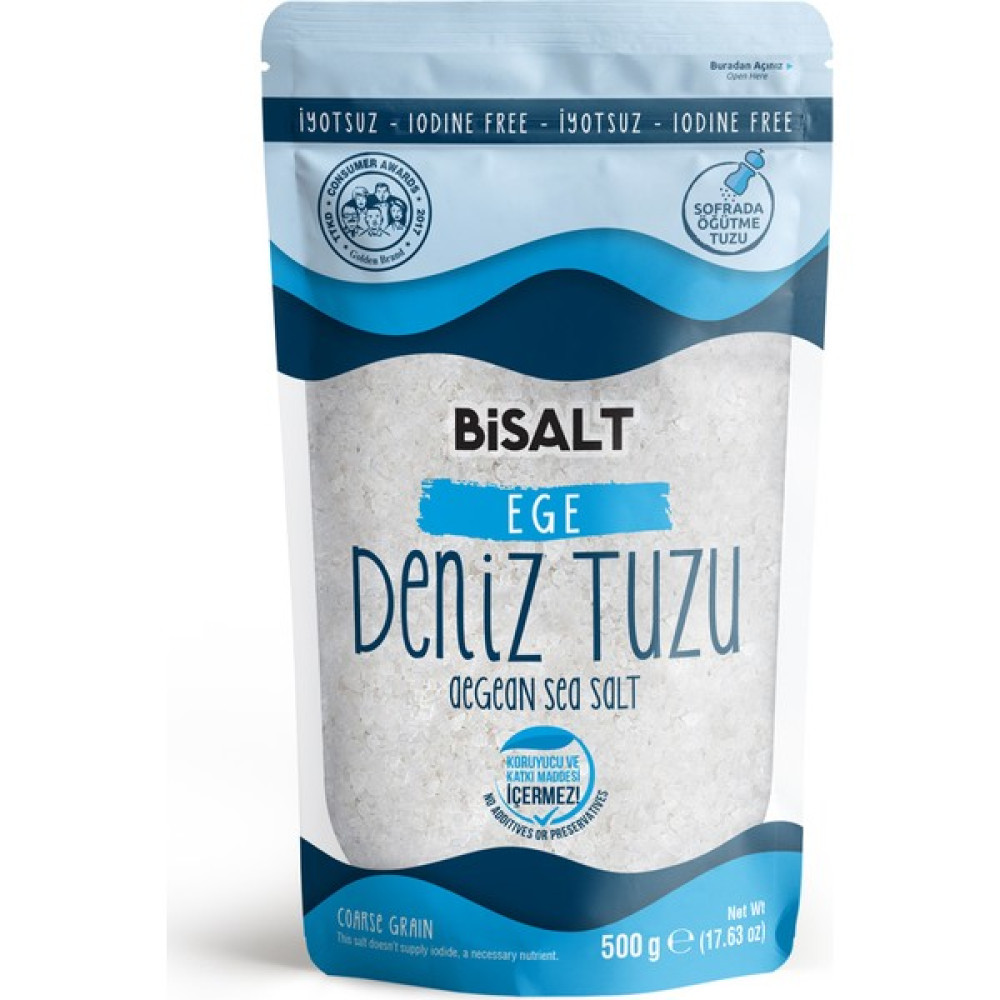 BİSALT Ege Deniz Tuzu İri 500 g - 500 gr Diğer Fiyatı