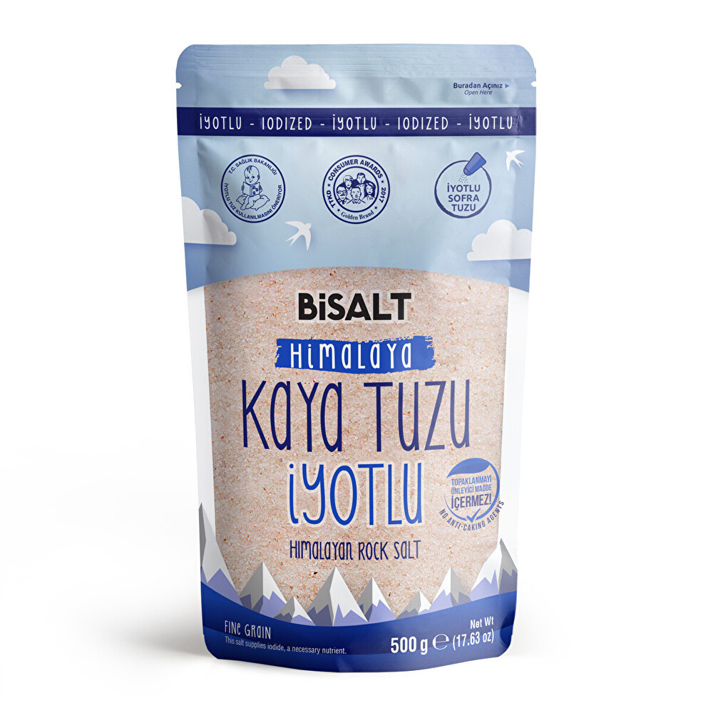 Bisalt Himalaya Kaya Tuzu İyotlu 500 Gr Tuz Fiyatı