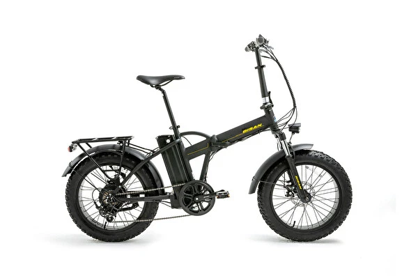 Bisan E-Folding F2 20" Jant Siyah Katlanabilir Elektrikli Bisiklet Elektrikli Motosiklet Fiyatı