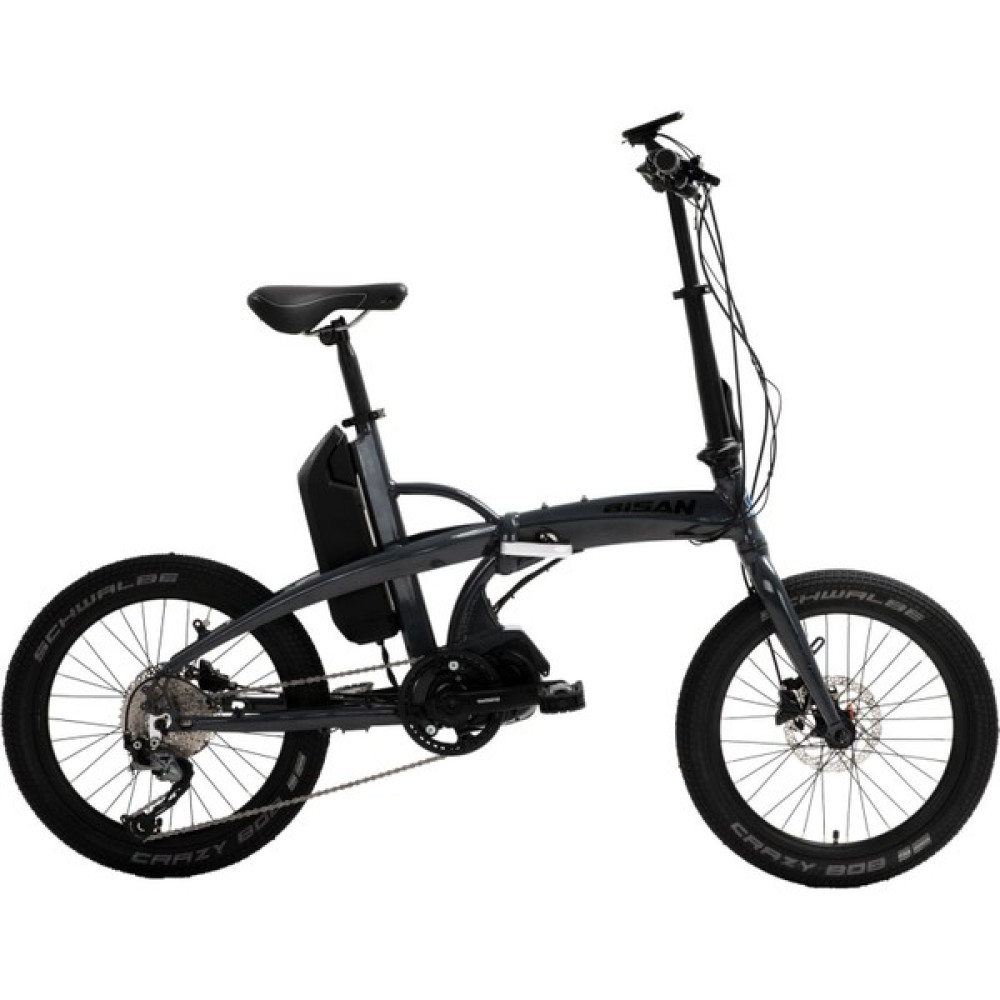 Bisan E-Folding Strike Elektrikli Katlanır Bisiklet (Gri-Siyah) Elektrikli Bisikletler Fiyatı