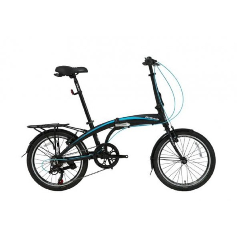 Bısan Fx 3500-Trn Katlanır Bısıklet 280Cm V 20 Jant 7 Vıtes Sıyah Mavı Katlanabilir Bisiklet Fiyatı