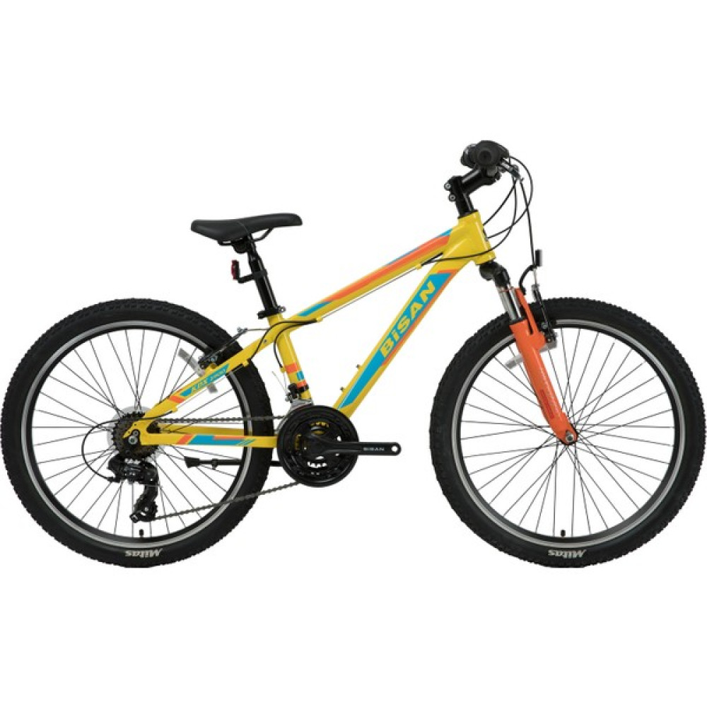 Bisan Kdx 2900 24 Jant Kadro: 12 - 30 cm 21 Vites Sarı- Mavi Çocuk Bisikletleri Fiyatı