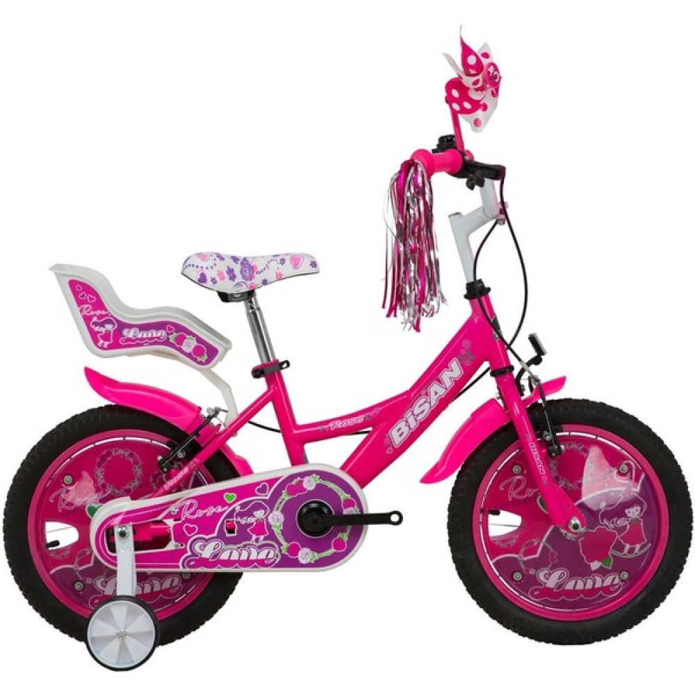 Bisan Rose Kız Çocuk Bisikleti 26CM V 16 Jant Metalik Pembe Pembe Çocuk Bisikletleri Fiyatı