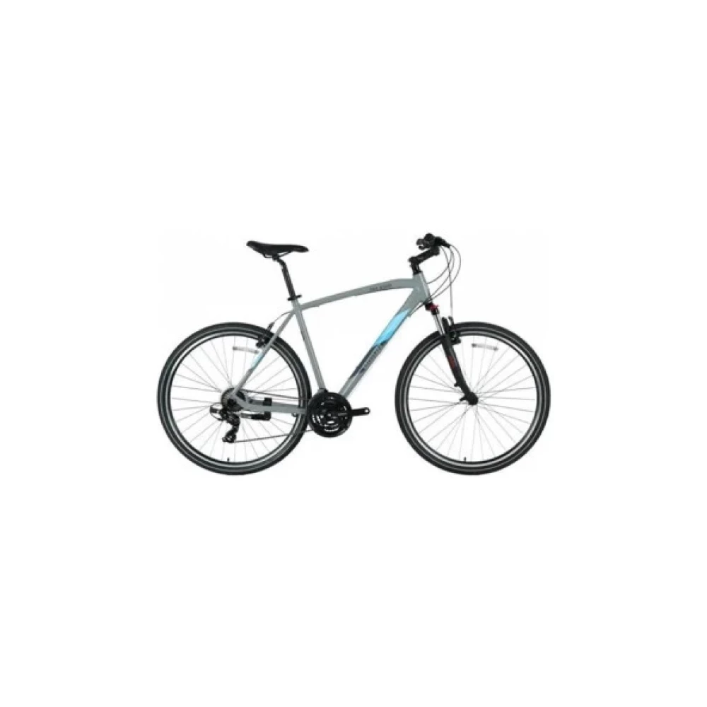 Bisan Trx 8100 City Erkek Sehir Bisikleti 52Cm V 28 Jant 21 Vites Acik Metal Gri Yesil Beyaz - 28 Yarış-Profesyonel Bisikletleri Fiyatı
