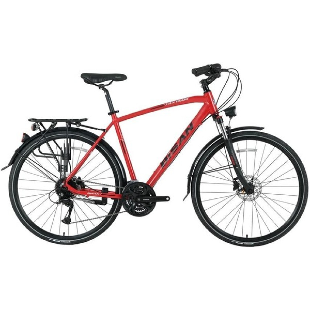 Bisan Trx 8500 Cıty Erkek Şehir Tur Bisikleti 50CM Hd 28 Jant 27 Vites Mat Kırmızı Siyah Şehir & Gezi Bisikletleri Fiyatı