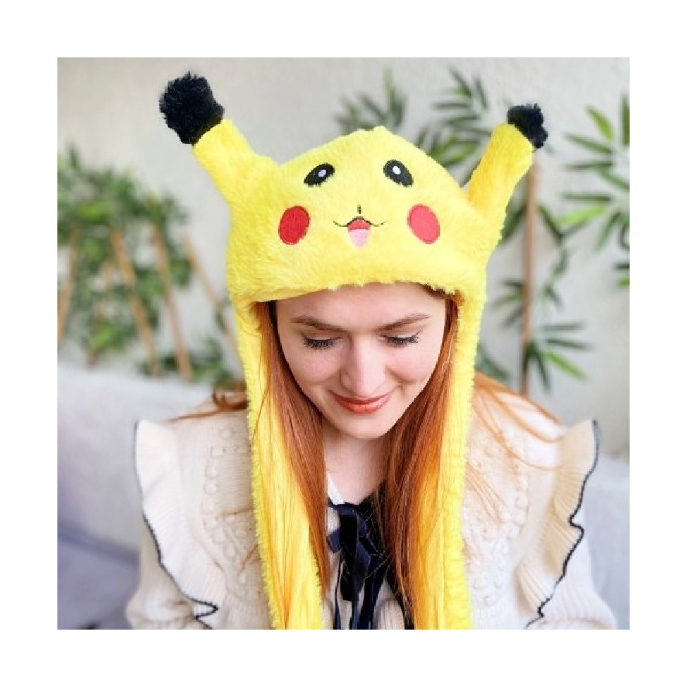 Bisepetim Pikachu Hareketli Kulaklı Sevimli Oyuncak Tavşan Şapkası Peluş Oyuncaklar Fiyatı