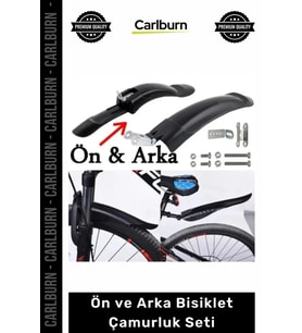 #Bisiklet Siyah Esnek Plastik Şehir Yol Bisikleti Jant Uyumlu Ön Arka Bisiklet Çamurluk Seti Cep Telefonu Tutucu Fiyatı
