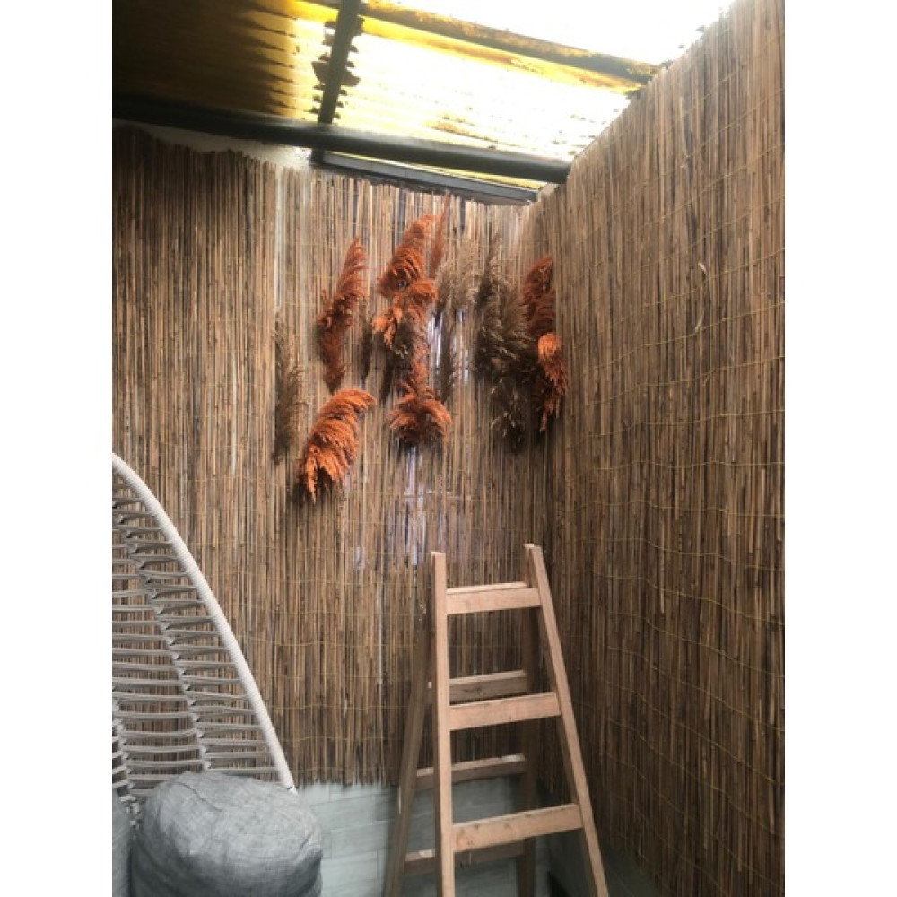 Bişkin 2M X 2.5M Reedfence Misina Ipli Doğal Bambu Kamış Çit Bahçe Çiti Hasır Çit Gölgelik - 200 x 250 Bahçe Çiti Fiyatı
