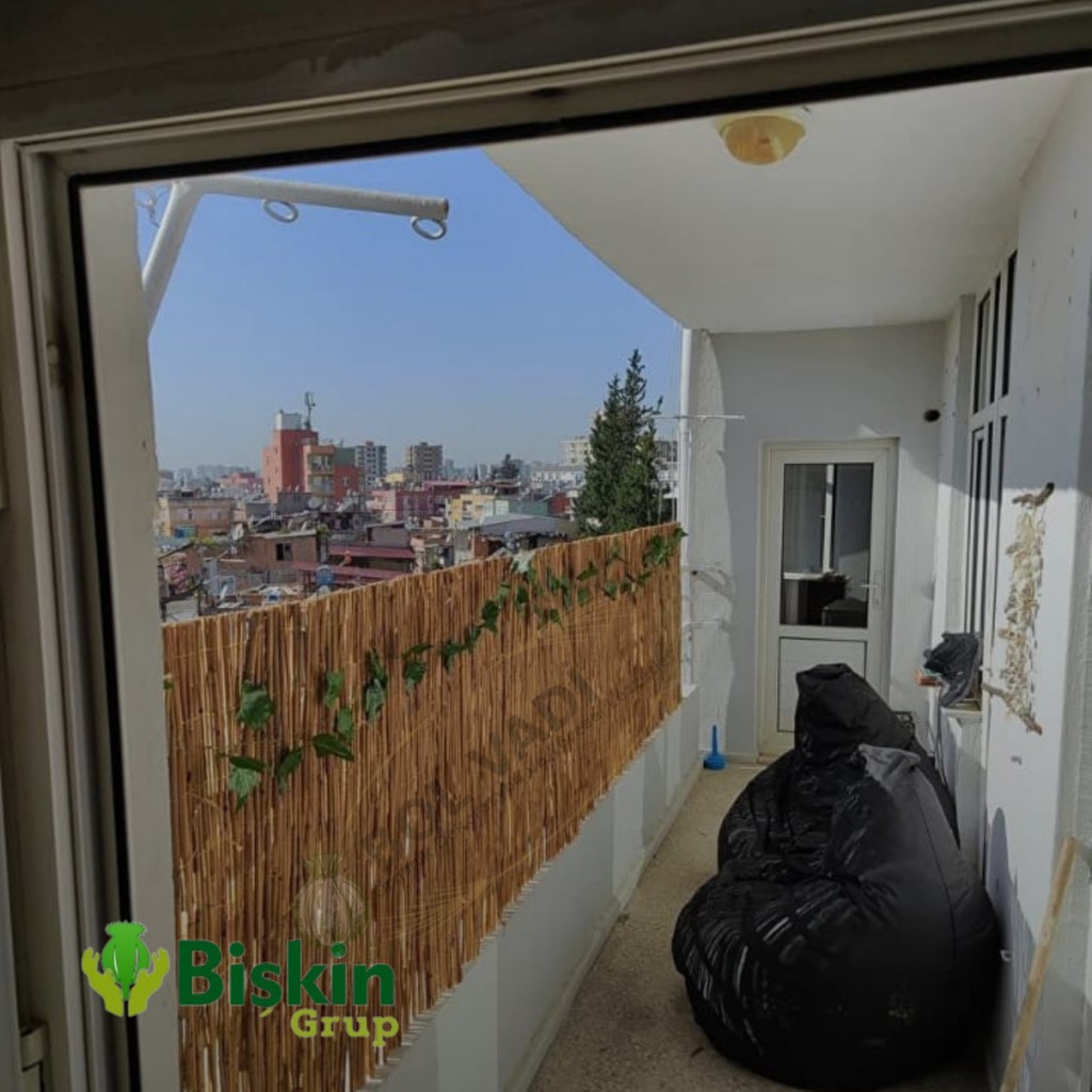 Bişkin 75CM Yükseklik x 400CM Genişlik Bambu Kamış Hasır Çit Dekoratif Bahçe Balkon ve Duvar Çiti Reedfence Diğer Fiyatı