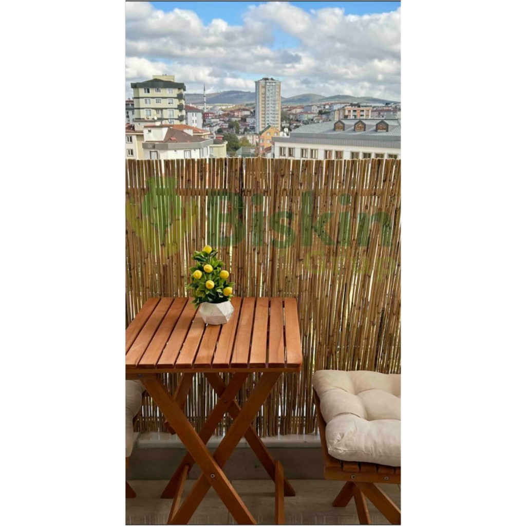 Bişkin 90CM Yükseklik x 250CM Genişlik Bambu Kamış Hasır Çit Dekoratif Bahçe Balkon ve Duvar Çiti Reedfence Diğer Fiyatı