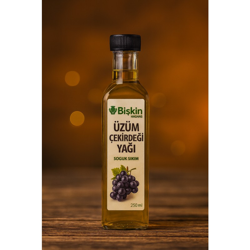 Bişkin Doğal Soğuk Pres Üzüm Çekirdeği Yağı 250 Militre - 250 ml Diğer Fiyatı
