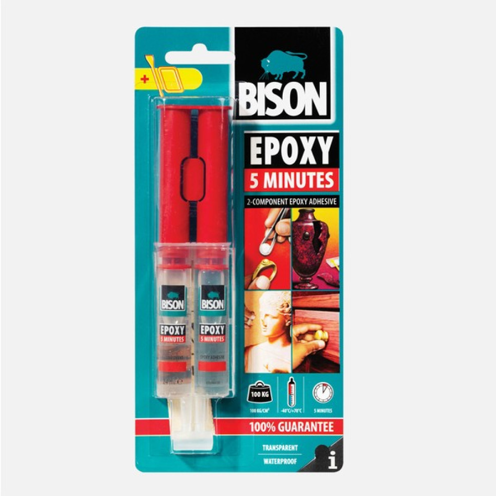 Bison Epoxy 5 Dakika 24 ml Çift Şırınga Nalburiye & Hırdavat Fiyatı