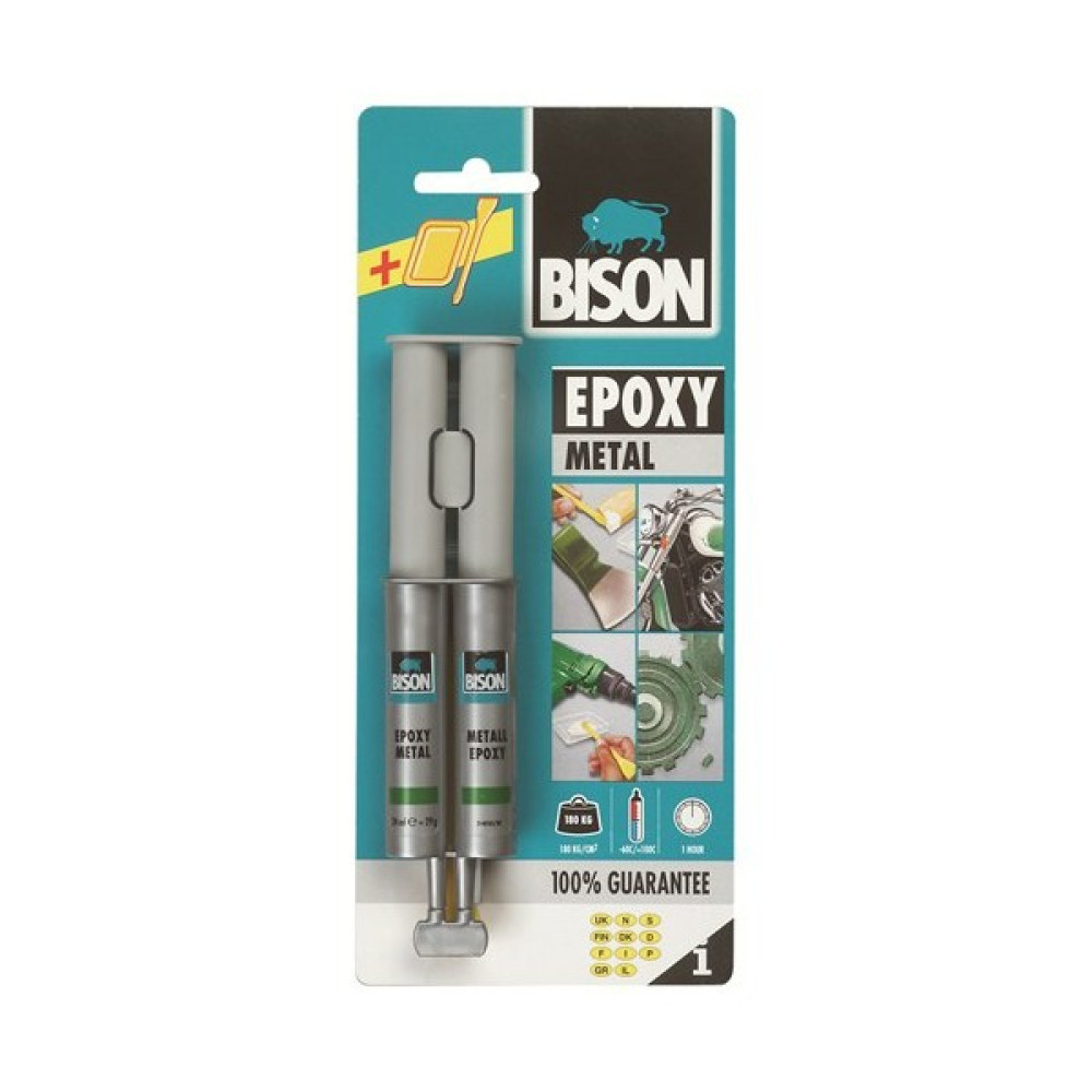 Bison Epoxy Metal 24 Ml Çift Şırınga Blister Nalburiye & Hırdavat Fiyatı