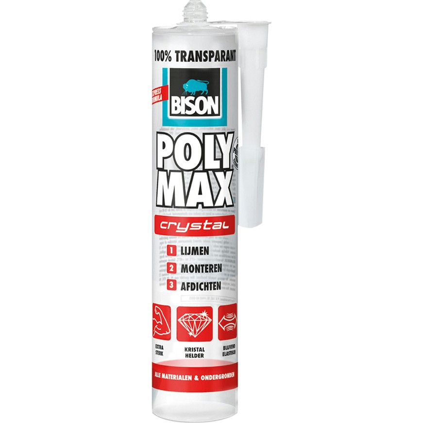 Bison Polymax 300 Gr Kartuş Şeffaf (%100 Su Sızdırmaz) Nalburiye & Hırdavat Fiyatı