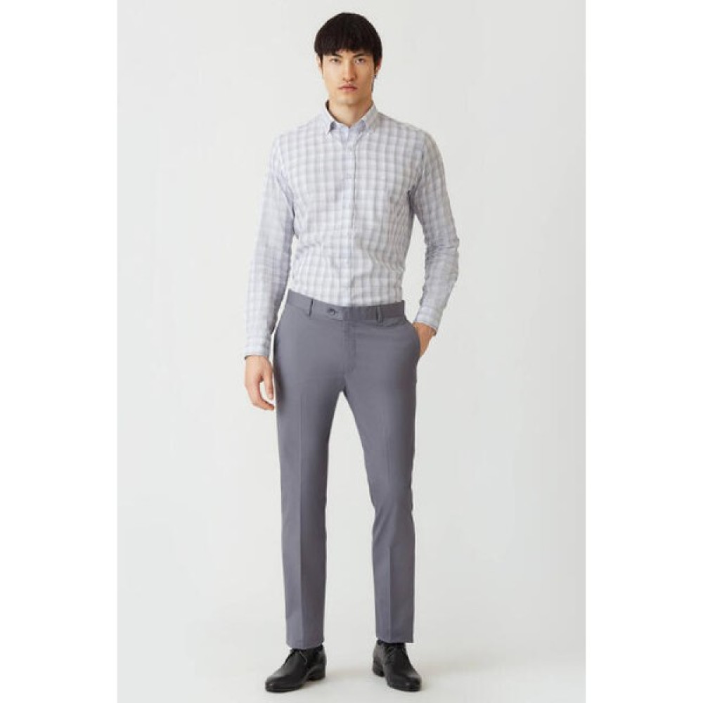 Bisse Erkek 4 Cepli Gabardin Spor Pantolon GRİ PNS22Y22101_D55 Erkek Pantolon Fiyatı