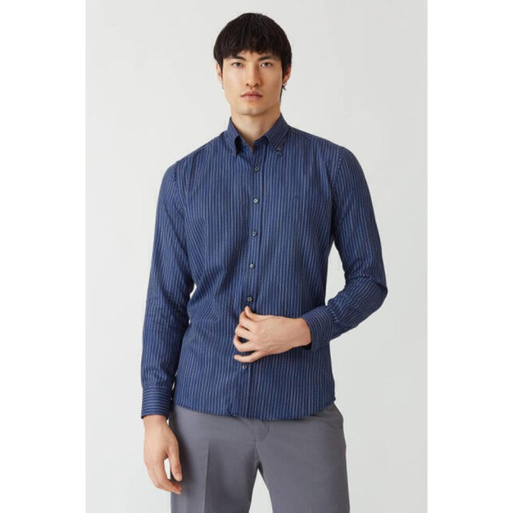 Bisse Erkek Regular Fit Uzun Kollu Spor Gömlek LACİ GM22Y221130_K39 Erkek Gömlek Fiyatı