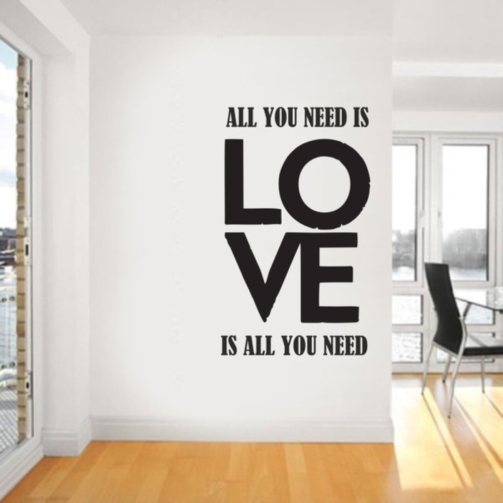 Bisticker S-132 "All You Need Is Love" Duvar Sticker Diğer Fiyatı