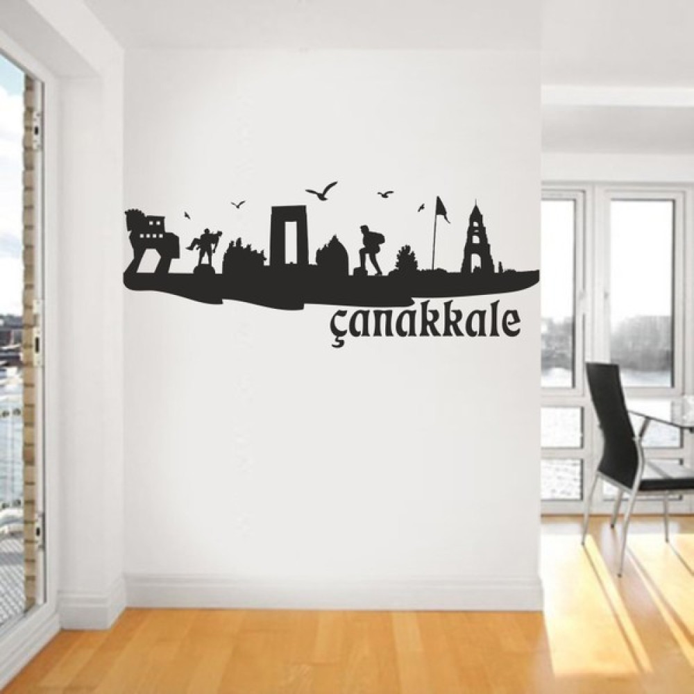 Bisticker S-141 "Çanakkale Şehir Silueti" Duvar Sticker Diğer Fiyatı