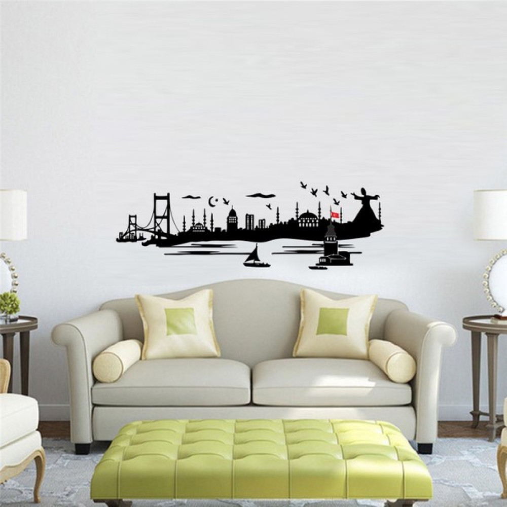 Bisticker S-150 "İstanbul Şehir Silueti 8" Duvar Sticker Diğer Fiyatı