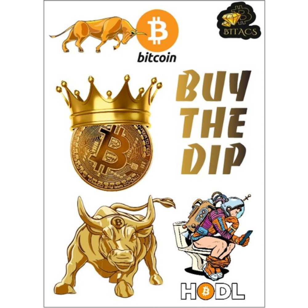 Bitacs Bitcoin (Btc) Tasarımlı Sticker Set - 18x25 Sticker Fiyatı