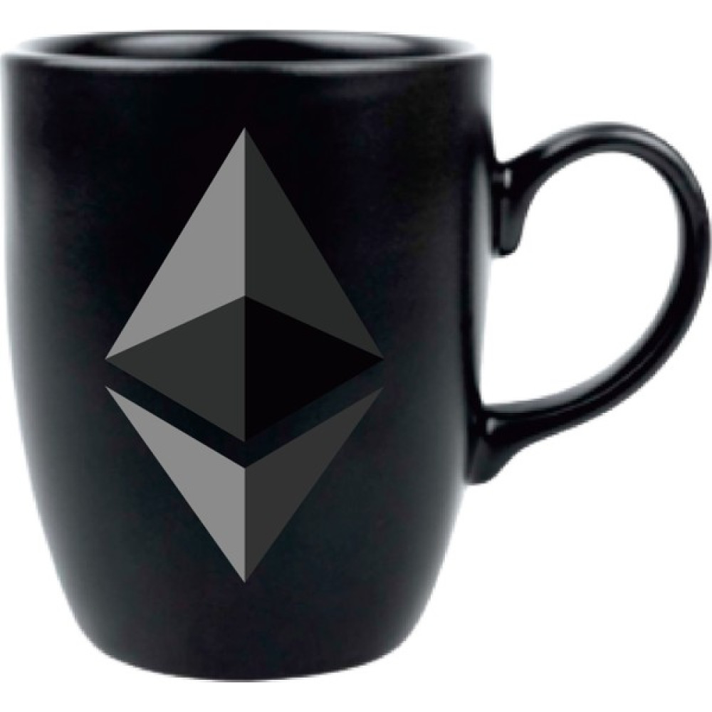 Bitacs Ethereum Siyah Mat Kupa Bardak Eth Fincan / Bardak / Kahve Takımı Fiyatı