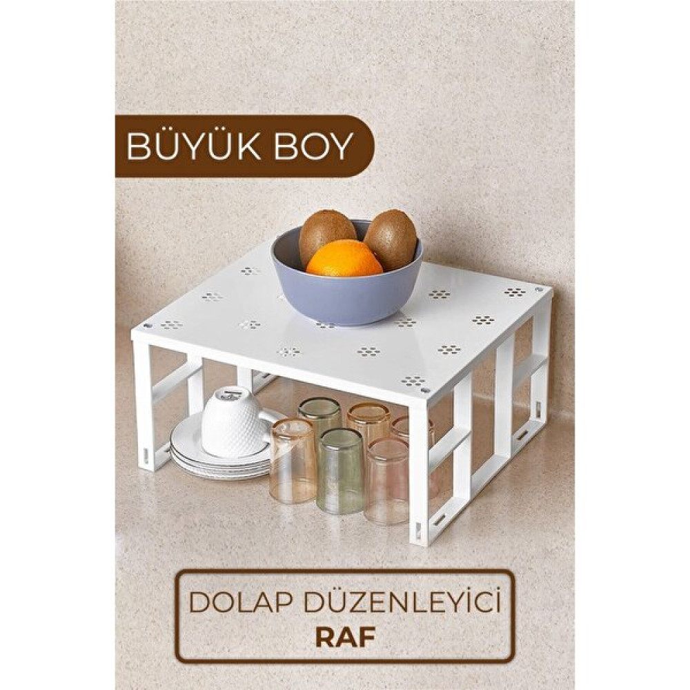 Biterse Dolap Içi Düzenleyici Metal Raf Büyük Saklama Kapları Fiyatı