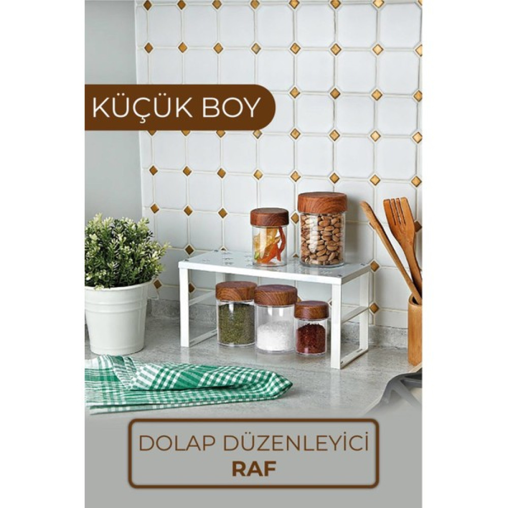 Biterse Küçük Boy Metal Tezgah ve Dolap Içi Raf Düzenleyici Saklama Kapları Fiyatı