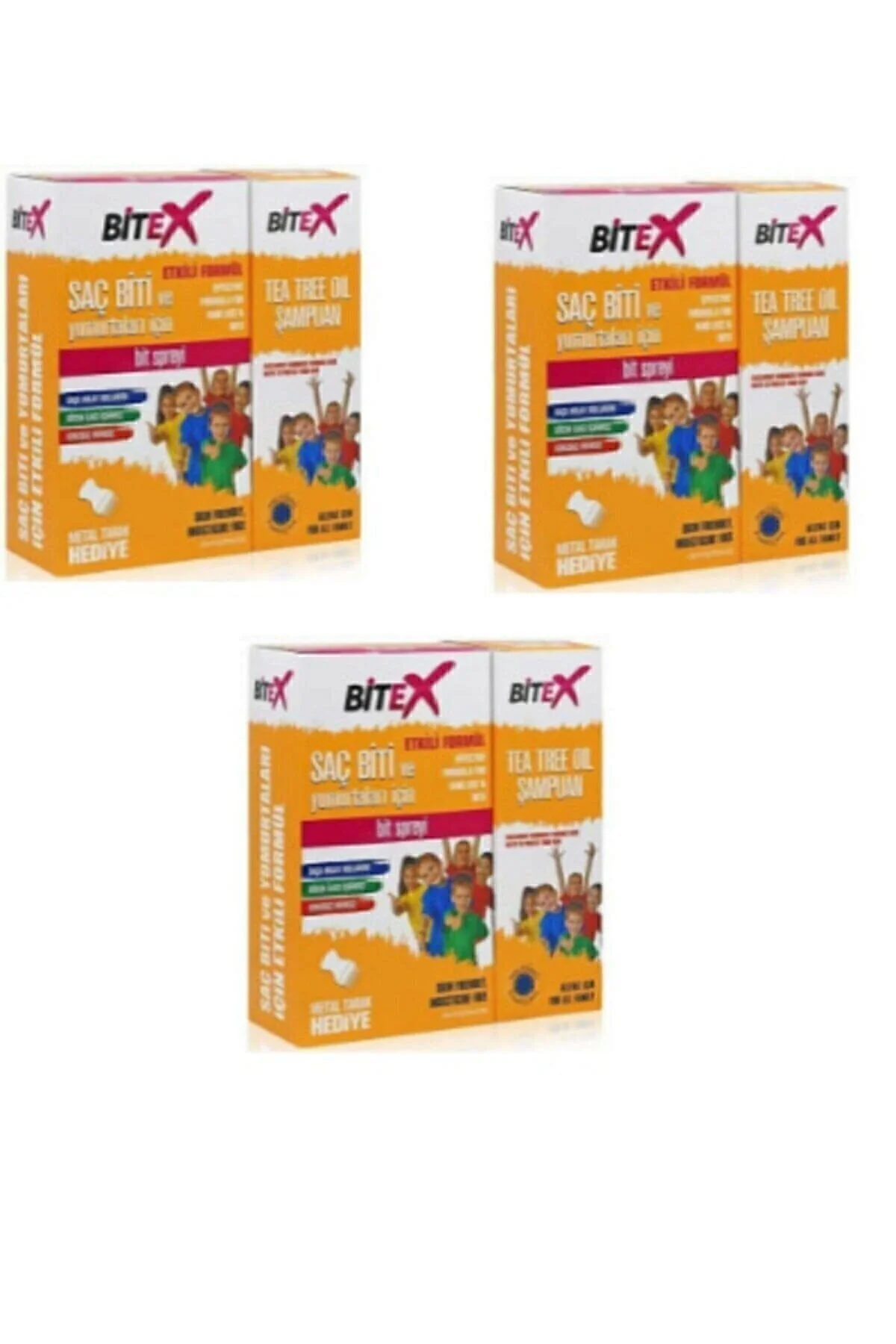 Bitex Bit Şampuanı 150 ml Bit Spreyi 100 ml Metal Tarak 3lü" Şampuan ve Saç Kremi Fiyatı