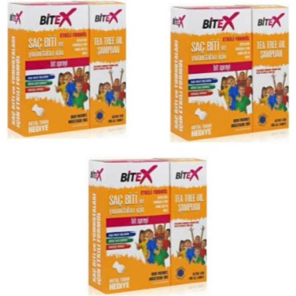 Bitex Bitt Şampuanı 150 ml Bitt Spreyi 100 ml Metal Tarak 3lü Şampuan ve Saç Kremi Fiyatı