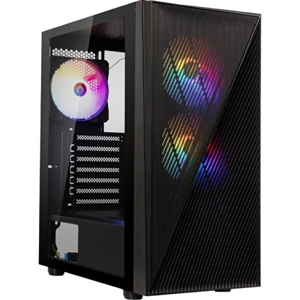 Bıtfenıx HEL-300-KKGXP-3F Helıos Powersız Siyah Tempered Glass Mid Tower Atx Kasa PC Kasaları Fiyatı