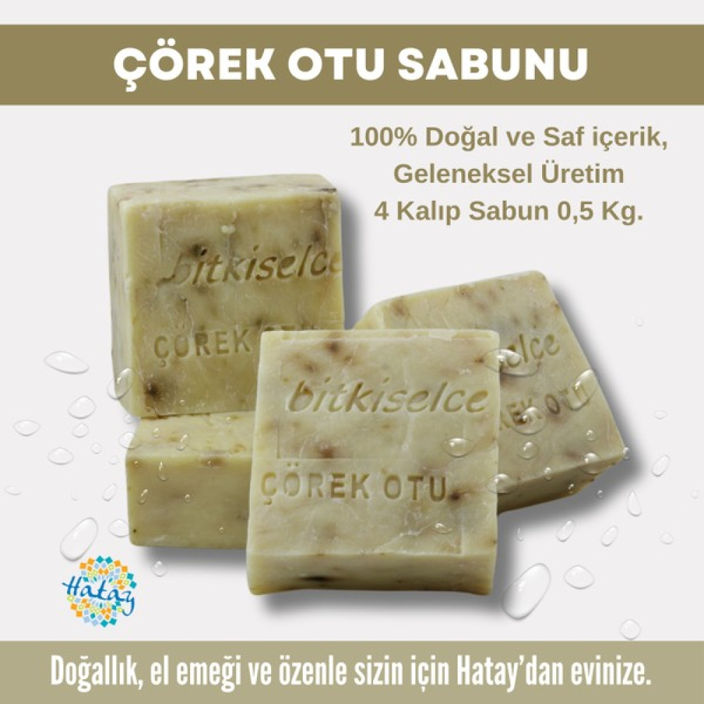 Bitkiselce Saf Ve Doğal Içeriklerle Çörek Otu Sabunu  450 Gr (4 Kalıp) Oto Boyaları Fiyatı