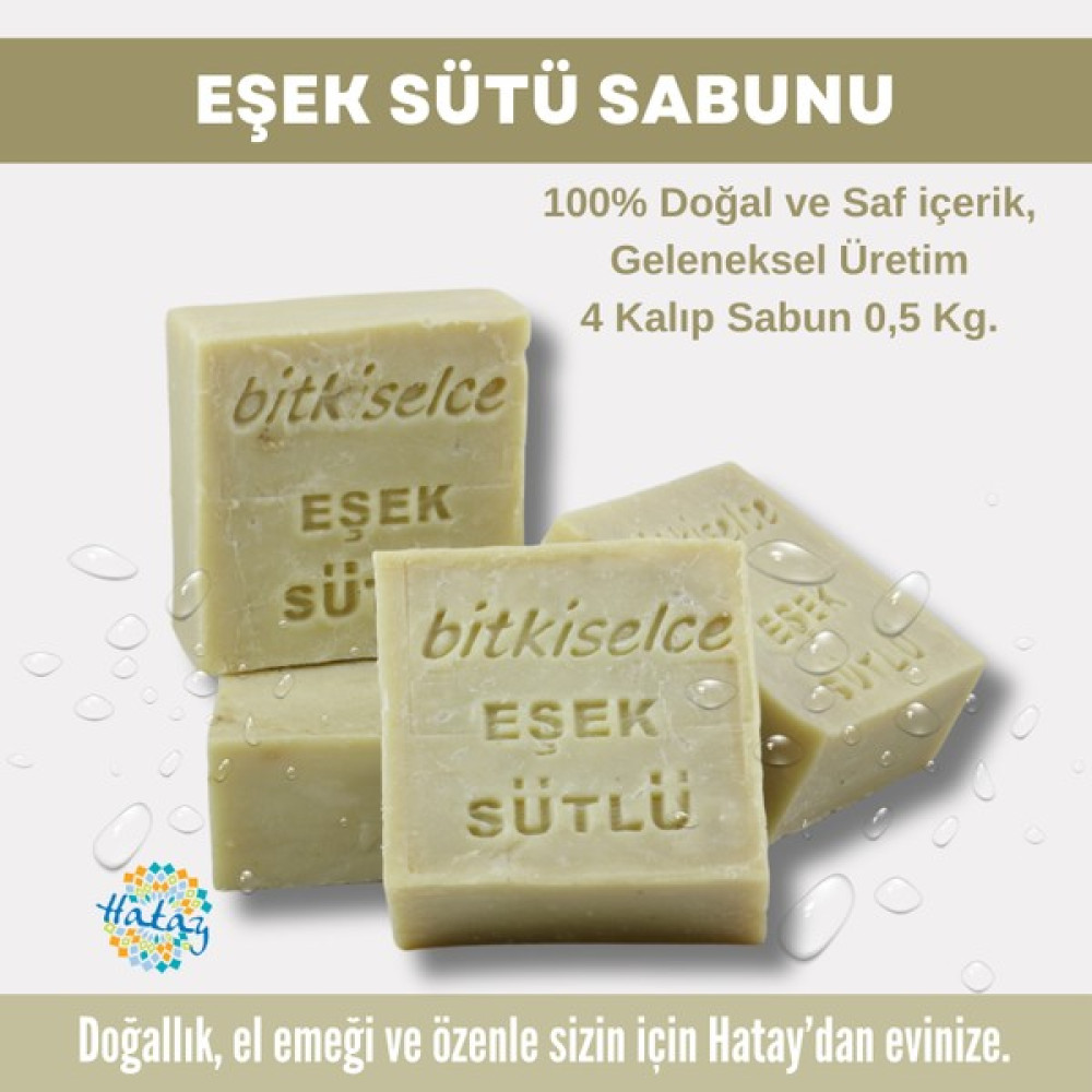 Bitkiselce Saf Ve Doğal Içeriklerle Eşek Sütü Sabunu  450 Gr (4 Kalıp) Oto Boyaları Fiyatı