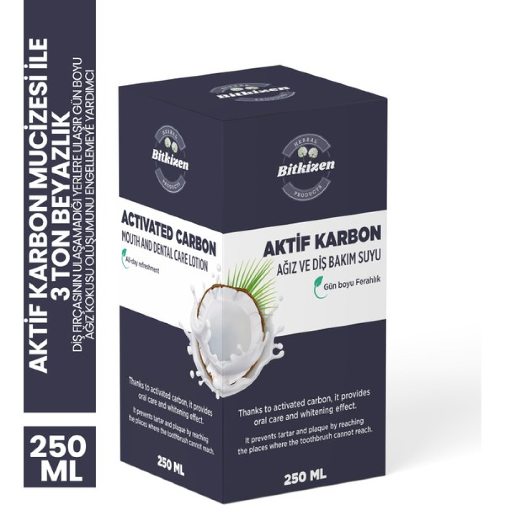 Bitkizen Aktif Karbon Ağız Çalkalama Suyu 250 ml Oto Boyaları Fiyatı