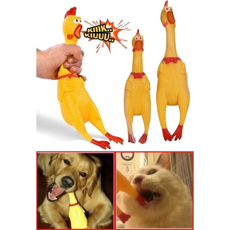 Biton Toptan Büyük Boy Sesli Horoz Eğlenceli Köpek ve Kediler Için Sesli Öten Horoz Oyuncak 38 cm Evcil Hayvan Ürünleri Fiyatı