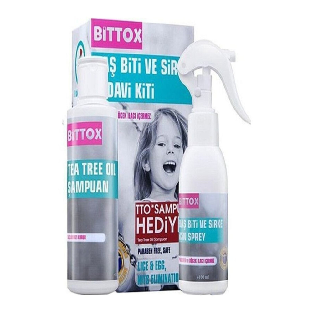 Bittox Bit Spreyi 100 ml + 150 Şampuan+ Metal Tarak - 2 Kutu Şampuan ve Saç Kremi Fiyatı