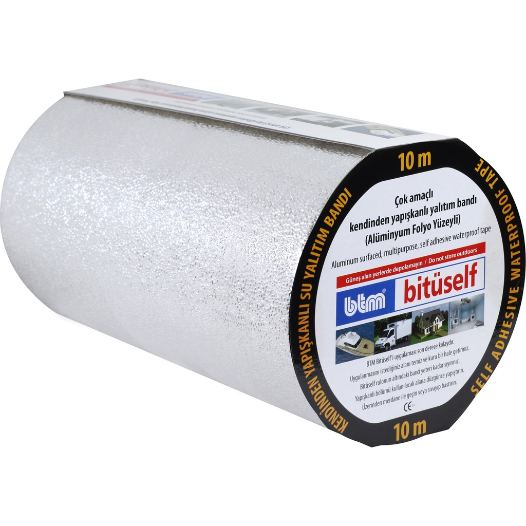 Bitüself 10 mt x 30 cm Bitüself Alüminyum Kaplı Oto Ses Su Yalıtım Bantı Diğer Fiyatı