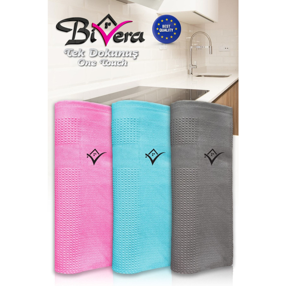 Bivera 3lü Mikrofiber Bezi 40x60 Cm Temizlik Malzemeleri Fiyatı